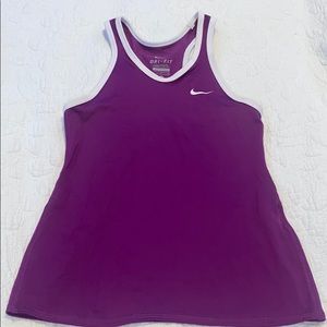 Purple NIKE workout tank top